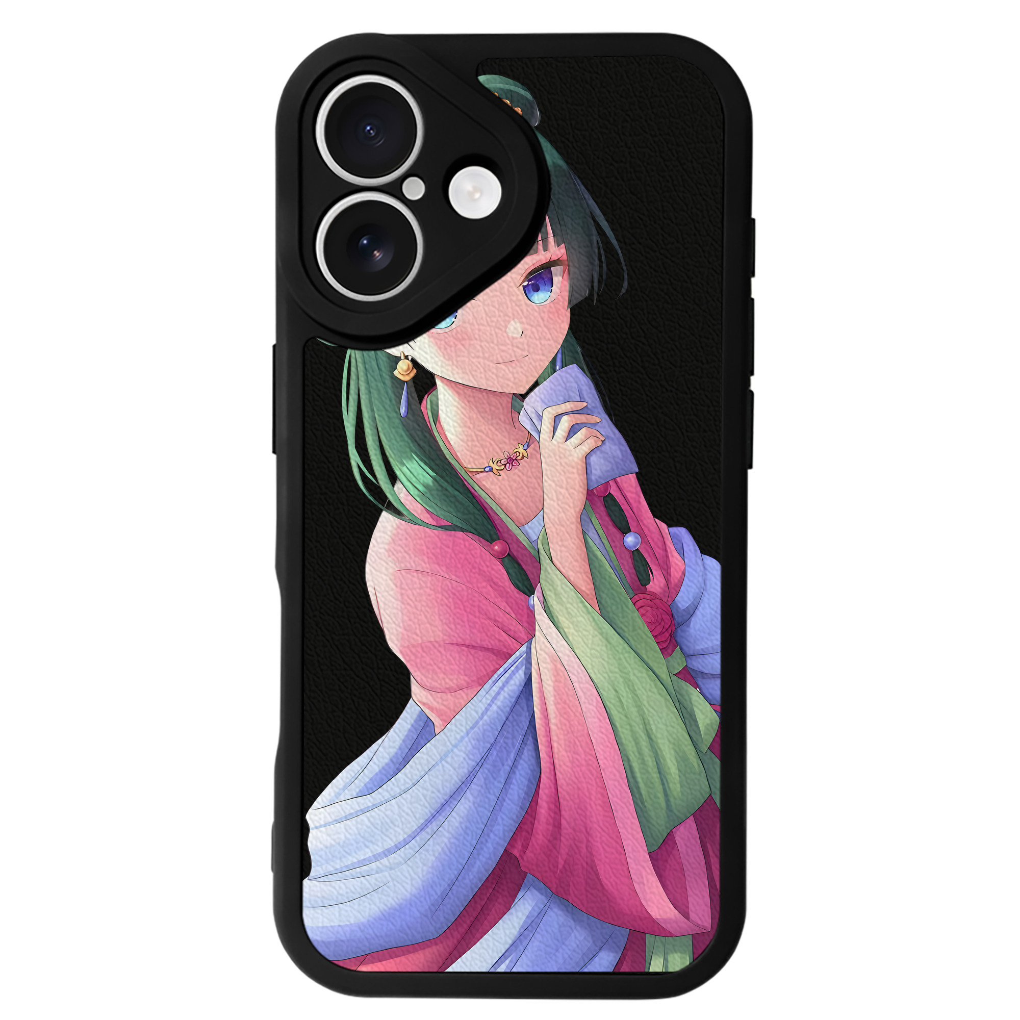 （画像用） 薬屋のひとりごと The Apothecary Diaries 【iPhone 16シリーズ対応】シリコンスマホケース（レザー調） 材質：シリコン
